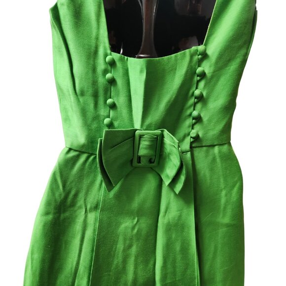 Vintage Another Ann Barry Jr. Kelly Green Dress XS - Picture 5 of 9